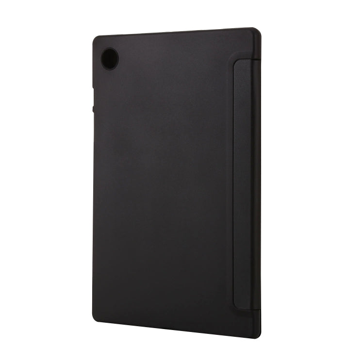 For Samsung Galaxy Tab A8 10.5 2021 TPU Three-fold Horizontal Flip Leather Case(Black) - free shipping - PMC TechLife - Order now!