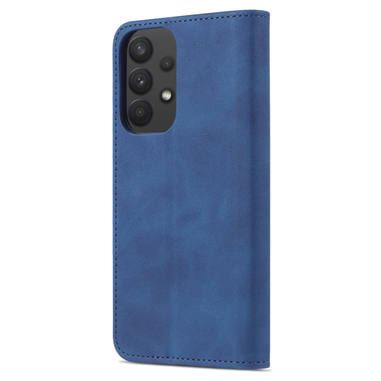 For Samsung Galaxy A53 5G AZNS Skin Feel Calf Texture Horizontal Flip Leather Phone Case(Blue) - free shipping - PMC TechLife - Order now!