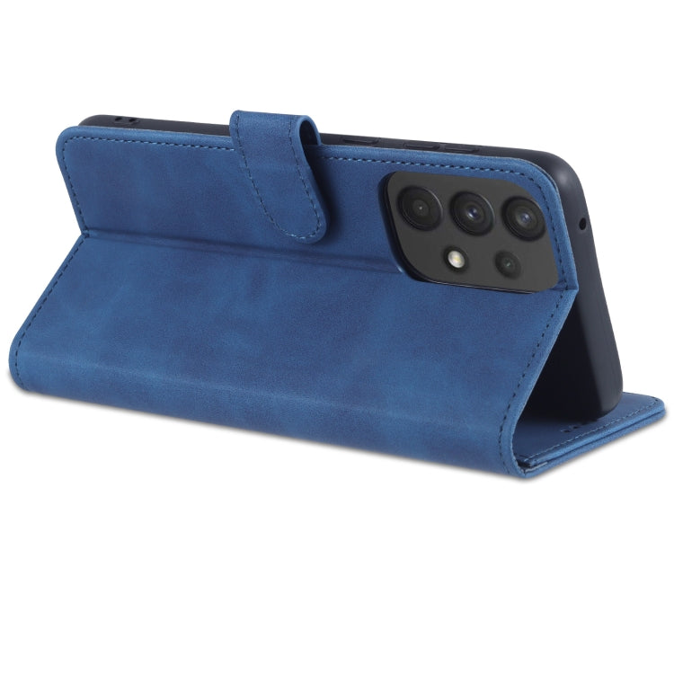 For Samsung Galaxy A53 5G AZNS Skin Feel Calf Texture Horizontal Flip Leather Phone Case(Blue) - free shipping - PMC TechLife - Order now!