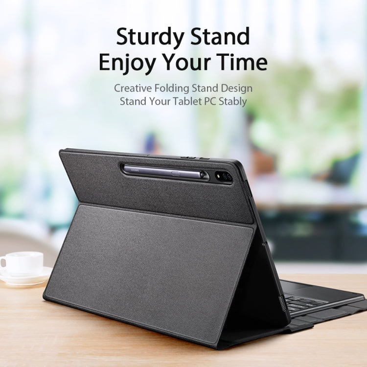 For Samsung Galaxy Tab S8 Ultra 14.6 inch SM-X900 DUX DUCIS Detachable Ultrathin Bluetooth Keyboard Leather Case(Black) - Samsung Keyboard by DUX DUCIS | Online Shopping South Africa | PMC TechLife