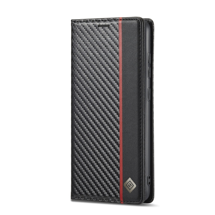 For Samsung Galaxy A33 5G LC.IMEEKE Carbon Fiber PU + TPU Leather Phone Case(Vertical Black) - Galaxy Phone Cases by LC.IMEEKE | Online Shopping South Africa | PMC TechLife | Buy Now Pay Later Mobicred