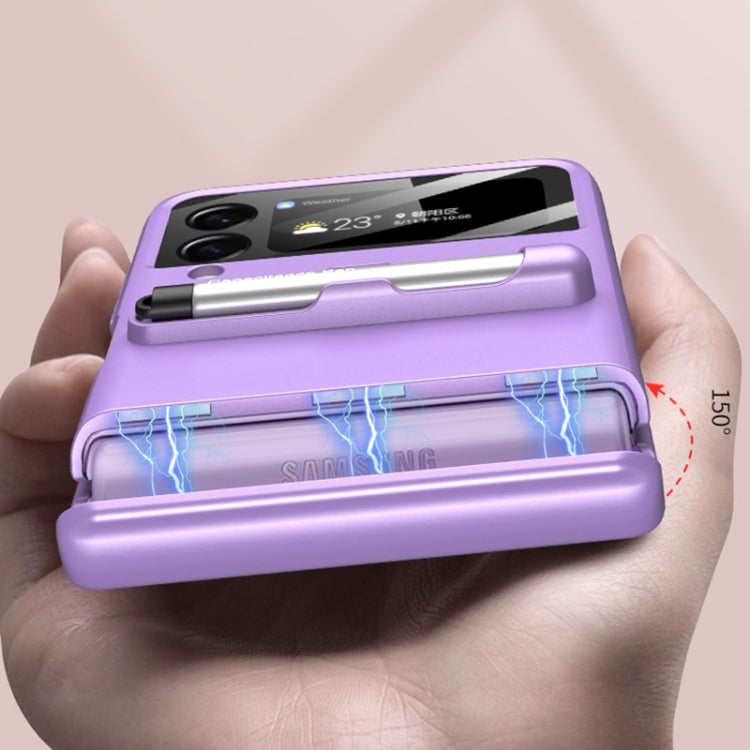 For Samsung Galaxy Z Flip3 5G GKK Magnetic Full Coverage Phone Flip Case with Pen(Black) - free shipping - PMC TechLife - Order now!