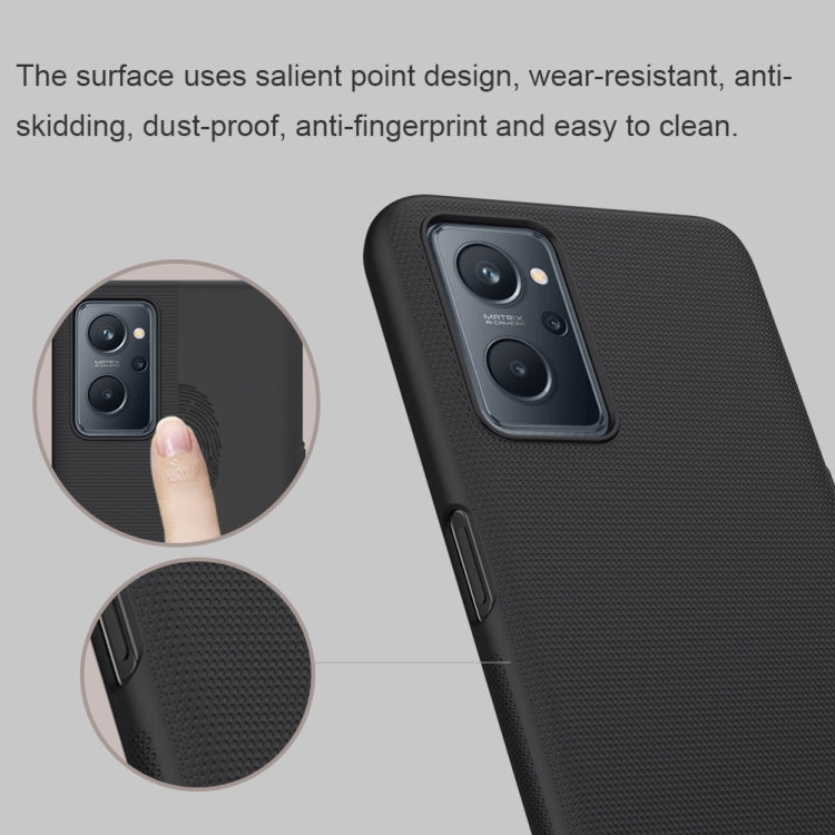 For OPPO Realme 9i NILLKIN Frosted PC Phone Case(Red) - Realme Cases by NILLKIN | Online Shopping South Africa | PMC TechLife | Buy Now Pay Later Mobicred