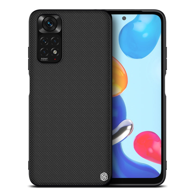 For Xiaomi Redmi Note 11 4G Global NILLKIN 3D Textured Nylon Fiber TPU Phone Case(Black) - Xiaomi Cases by NILLKIN | Online Shopping South Africa | PMC TechLife