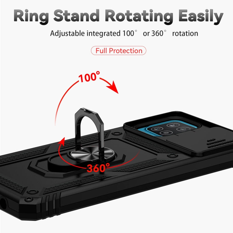 For Samsung Galaxy A12 Sliding Camshield Holder Phone Case(Black) - free shipping - PMC TechLife - Order now!