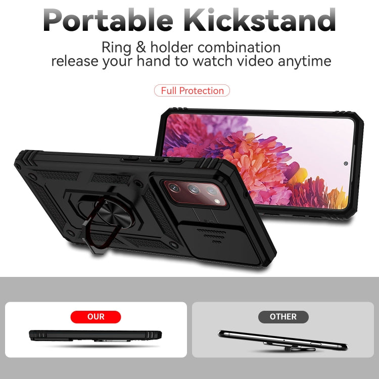 For Samsung Galaxy S20 FE Sliding Camshield Holder Phone Case(Black) - free shipping - PMC TechLife - Order now!