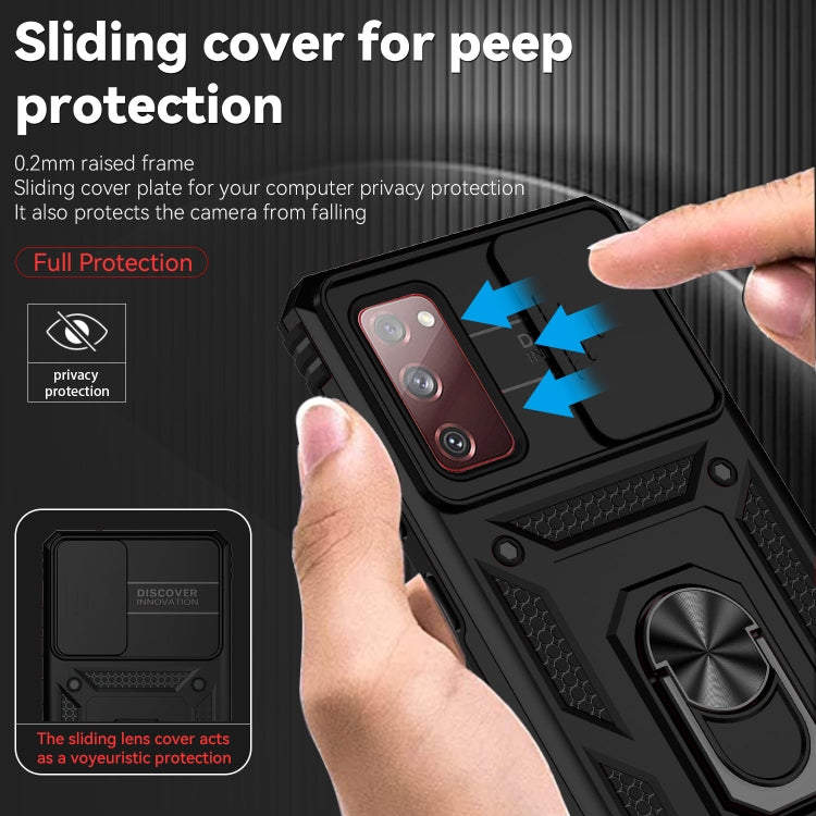 For Samsung Galaxy S20 FE Sliding Camshield Holder Phone Case(Black) - free shipping - PMC TechLife - Order now!