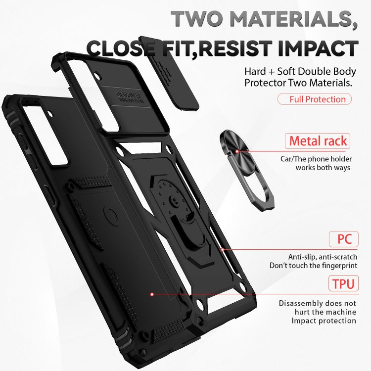For Samsung Galaxy S21 5G Sliding Camshield Holder Phone Case(Black) - free shipping - PMC TechLife - Order now!