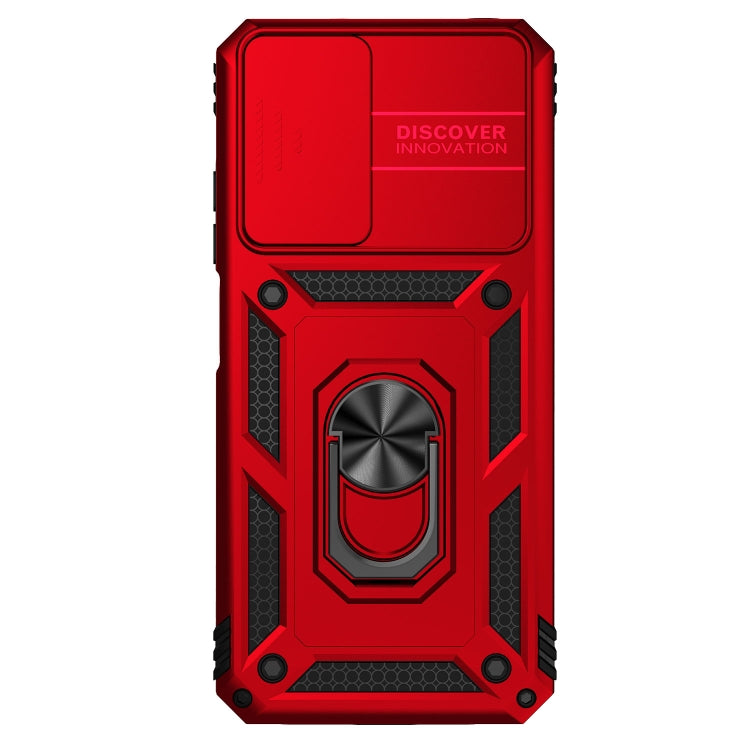 For Xiaomi Redmi Note 11 Global Sliding Camshield Holder Phone Case(Red) - free shipping - PMC TechLife - Order now!