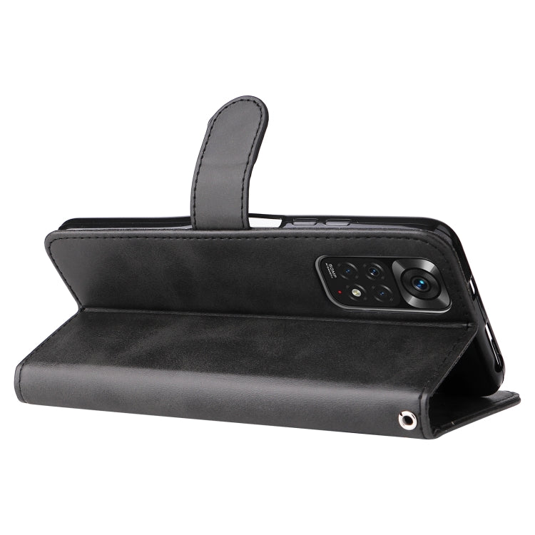 For Xiaomi Redmi Note 11 4G(Global)/Redmi Note 11s 4G(Global) Fashion Calf Texture Zipper Horizontal Flip Leather Case(Black) - Xiaomi Cases by PMC TechLife | Online Shopping South Africa | PMC TechLife