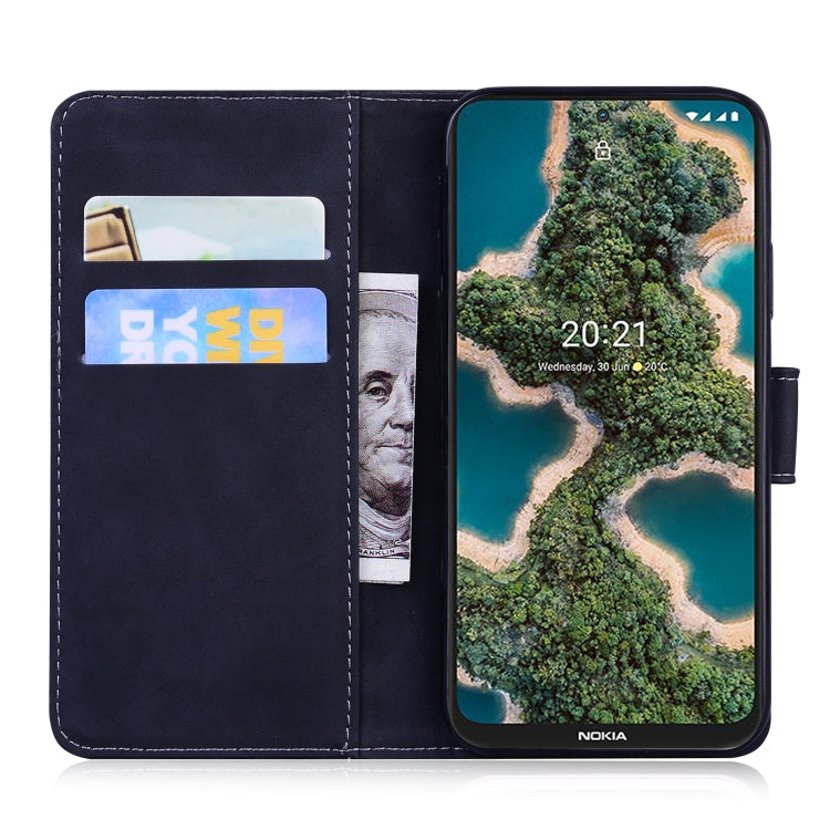 For Nokia X10 / X20 Skin Feel Pure Color Flip Leather Phone Case(Black) - Nokia Cases by PMC TechLife | Online Shopping South Africa | PMC TechLife