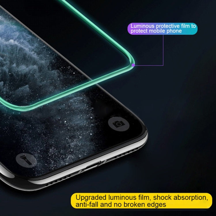 For iPhone 11 / XR Luminous Shatterproof Airbag Tempered Glass Film - iPhone 11 Tempered Glass by PMC TechLife | Online Shopping South Africa | PMC TechLife