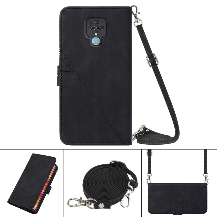 For Tecno Camon 16 Crossbody 3D Embossed Flip Leather Phone Case(Black) - free shipping - PMC TechLife - Order now!