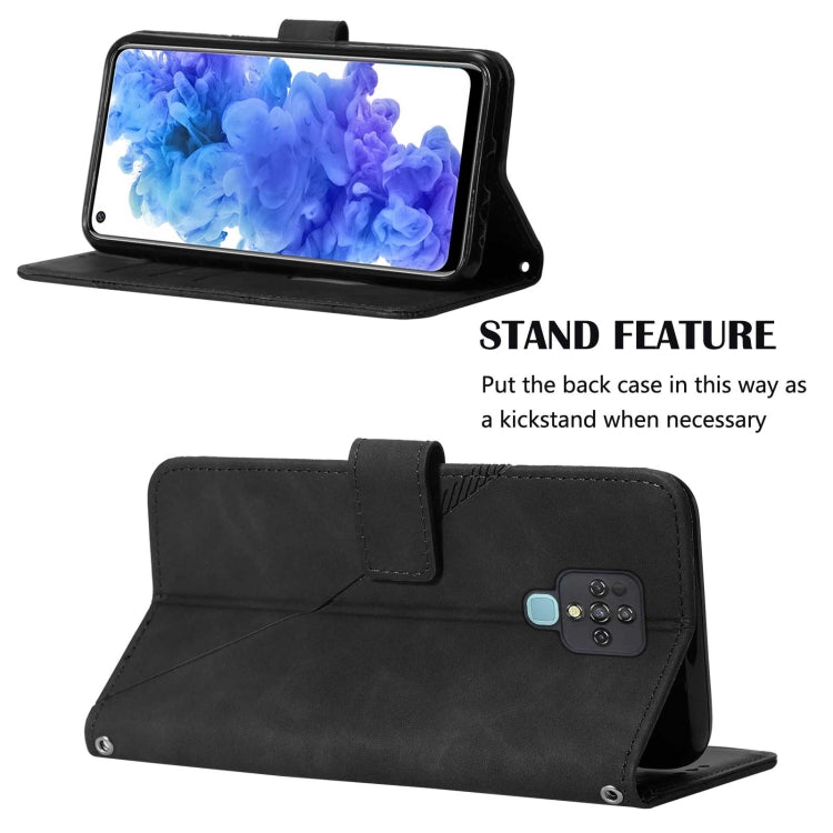 For Tecno Camon 16 Crossbody 3D Embossed Flip Leather Phone Case(Black) - free shipping - PMC TechLife - Order now!
