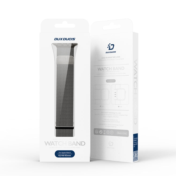 DUX DUCIS Milanese Watchband For Apple Watch Series 9&8&7 41mm / SE 3&SE 2&6&SE&5&4 40mm / 3&2&1 38mm(Gun Grey) - free shipping - PMC TechLife - Order now!