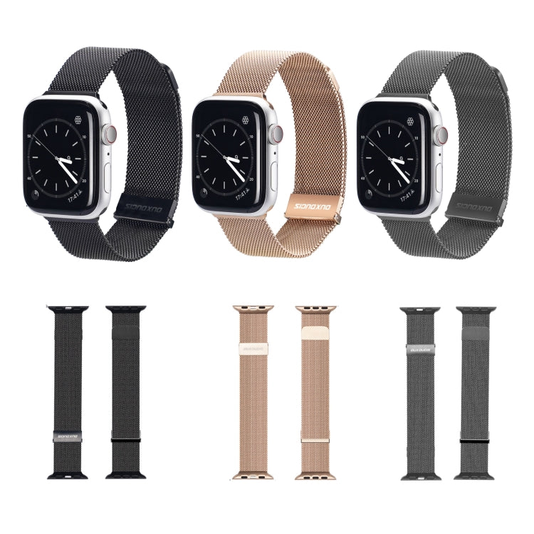 DUX DUCIS Milanese Watch Band For Apple Watch Series 9&8&7 45mm / SE 3&SE 2&6&SE&5&4 44mm / 3&2&1 42mm(Grey) - free shipping - PMC TechLife - Order now!