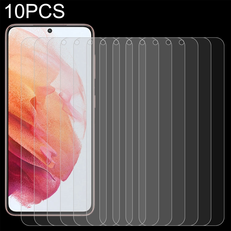 For Samsung Galaxy S21 5G 10pcs 0.26mm 9H 2.5D Tempered Glass Film, Fingerprint Unlocking Is Not Supported - Galaxy S21 5G Tempered Glass by PMC TechLife | Online Shopping South Africa | PMC TechLife