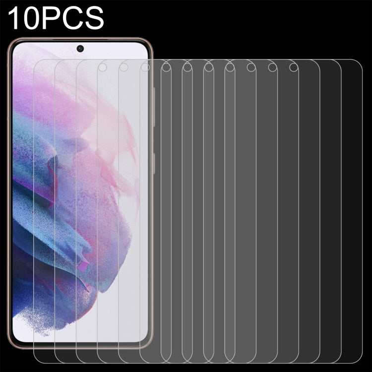 For Samsung Galaxy S21+ 5G 10pcs 0.26mm 9H 2.5D Tempered Glass Film, Fingerprint Unlocking Is Not Supported - Galaxy S21+ 5G Tempered Glass by PMC TechLife | Online Shopping South Africa | PMC TechLife