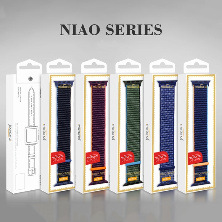 For Apple Watch Series 7 41mm / 6 & SE & 5 & 4 40mm / 3 & 2 & 1 38mm Mutural Nylon Watch Band(White) - free shipping - PMC TechLife - Order now!