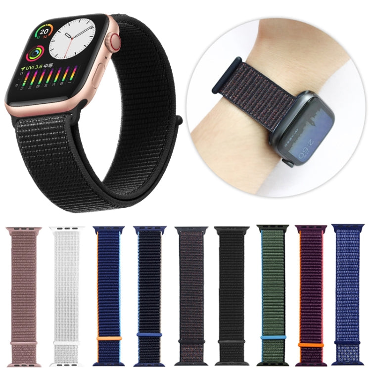 For Apple Watch Apple Watch Ultra 49mm&Watch Ultra 2 49mm / Series 9&8&7 45mm / SE 3&SE 2&6&SE&5&4 44mm / 3&2&1 42mm Mutural Nylon Watch Band(Heartbeat Purple) - free shipping - PMC TechLife - Order now!