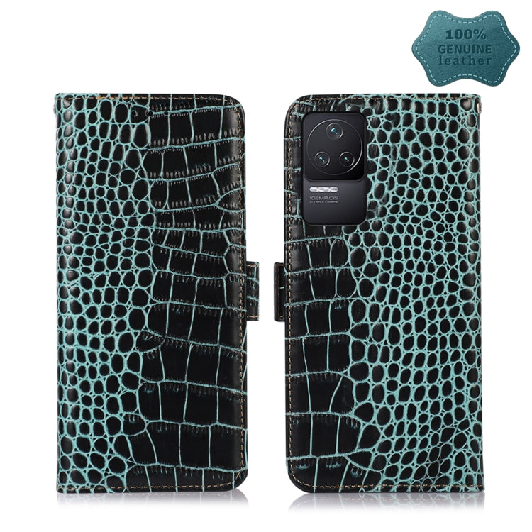 For Xiaomi Redmi K50 / K50 Pro Crocodile Top Layer Cowhide Leather Phone Case(Green) - free shipping - PMC TechLife - Order now!