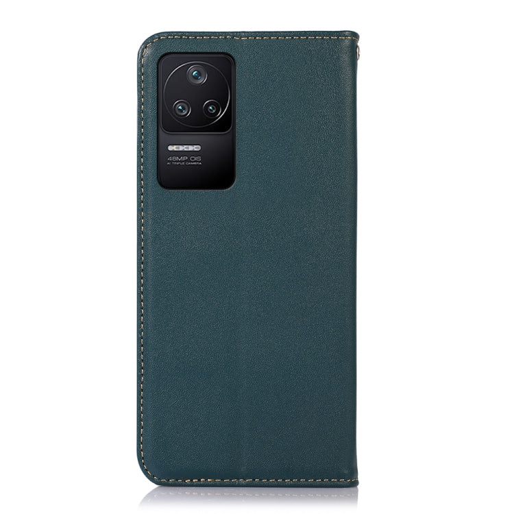 For Xiaomi Redmi K40S KHAZNEH Nappa Top Layer Cowhide Leather Phone Case(Green) - Xiaomi Cases by PMC TechLife | Online Shopping South Africa | PMC TechLife