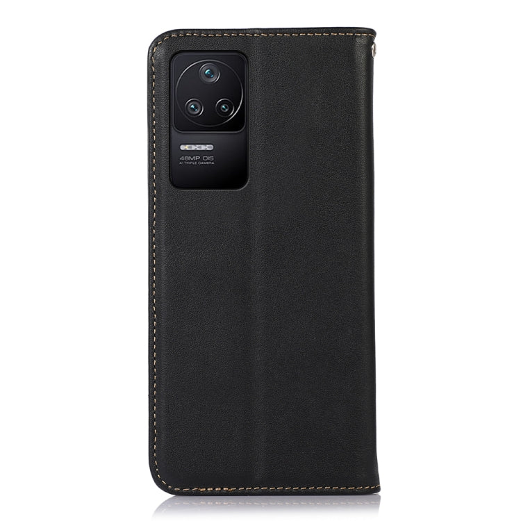 For Xiaomi Redmi K40S KHAZNEH Nappa Top Layer Cowhide Leather Phone Case(Black) - Xiaomi Cases by PMC TechLife | Online Shopping South Africa | PMC TechLife