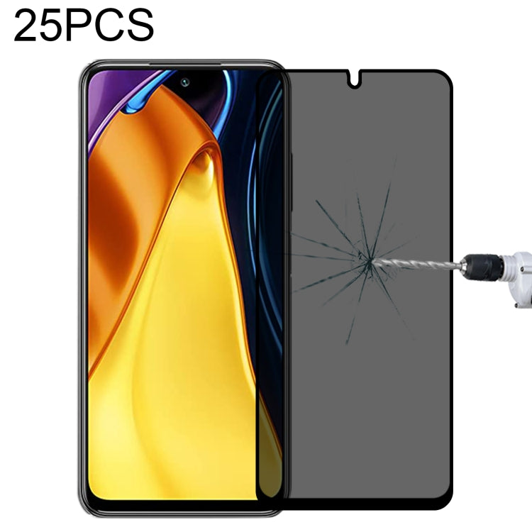 25 PCS Full Cover Anti-peeping Tempered Glass Film For Xiaomi Poco M3 Pro -  by PMC TechLife | Online Shopping South Africa | PMC TechLife