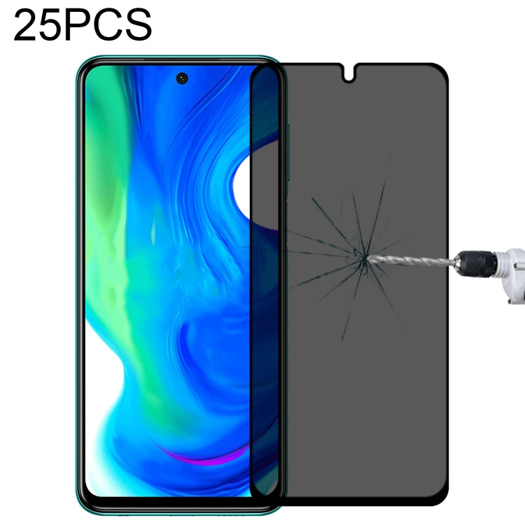 25 PCS Full Cover Anti-peeping Tempered Glass Film For Xiaomi Poco M2 Pro -  by PMC TechLife | Online Shopping South Africa | PMC TechLife