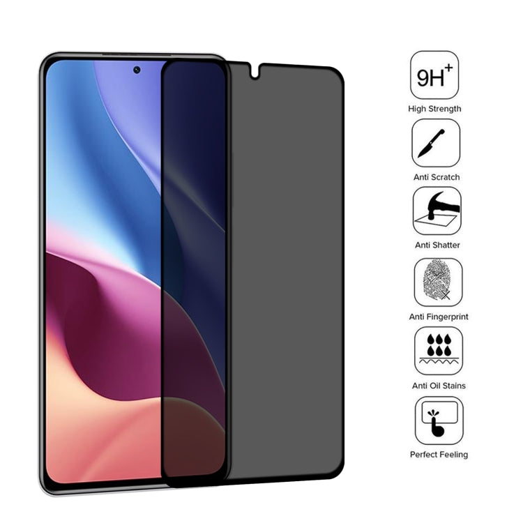 25 PCS Full Cover Anti-peeping Tempered Glass Film For Xiaomi Redmi K40 / K40S -  by PMC TechLife | Online Shopping South Africa | PMC TechLife