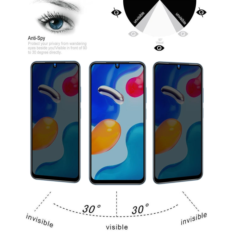 25 PCS Full Cover Anti-peeping Tempered Glass Film For Xiaomi Redmi Note 11S / Note 11 SE India - free shipping - PMC TechLife - Order now!