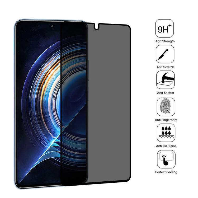 25 PCS Full Cover Anti-peeping Tempered Glass Film For Xiaomi Redmi K50/K50 Pro/K50 Gaming/Redmi K60/K60 Ultra -  by PMC TechLife | Online Shopping South Africa | PMC TechLife
