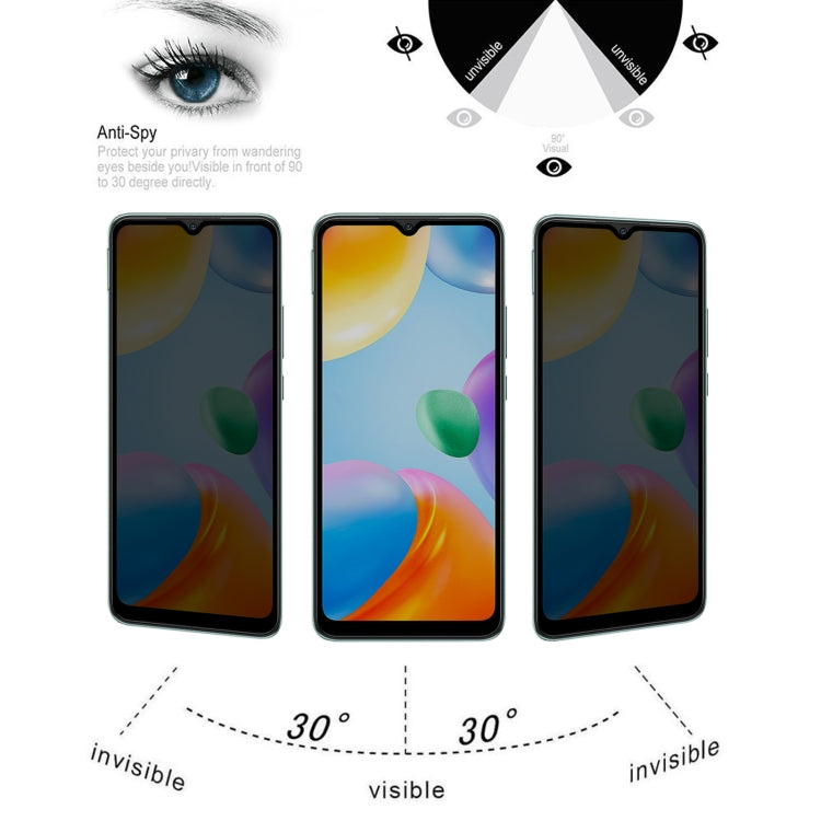 25 PCS Full Cover Anti-peeping Tempered Glass Film For Xiaomi Redmi 10C -  by PMC TechLife | Online Shopping South Africa | PMC TechLife
