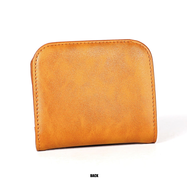 3537 Folding Short RFID Anti-Theft Genuine Leather Coin Purse for Ladies(Brown) - free shipping - PMC TechLife - Order now!