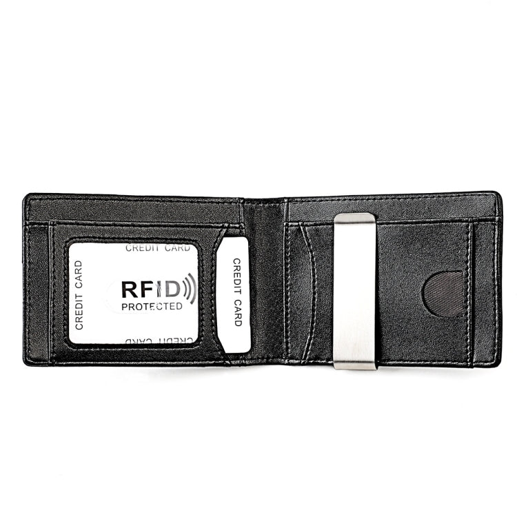 9618 Men RFID Anti-Theft Genuine Leather Wallet with Location Tracker Pocket(Black and Black) - free shipping - PMC TechLife - Order now!