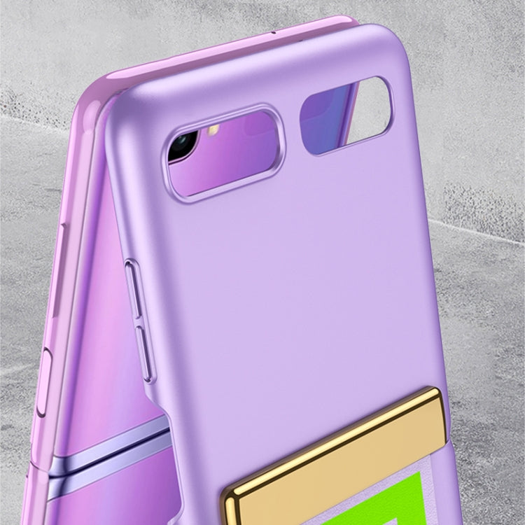 For Samsung Galaxy Z Flip GKK Ultra-thin Full Coverage Phone Flip Case with Wristband(Sweet Pink) - free shipping - PMC TechLife - Order now!
