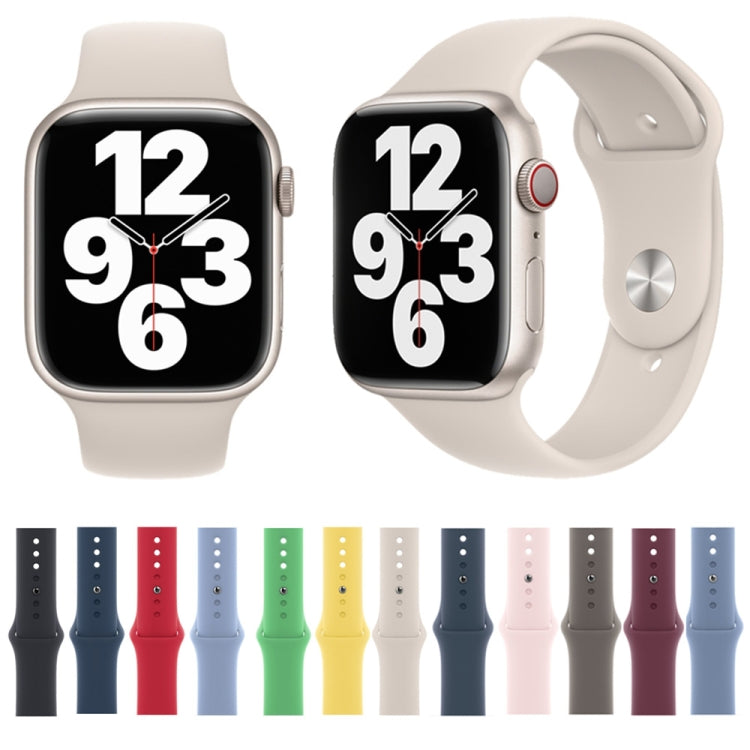 Silicone Watch Band For Apple Watch 46mm / 49mm / 45mm / 44mm(Starlight) - Watch Bands by PMC TechLife | Online Shopping South Africa | PMC TechLife | Buy Now Pay Later Mobicred