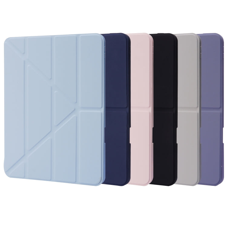 For iPad Air 13 2025 / 2024 / iPad Pro 12.9 2022 / 2021 / 2020 / 2018 Deformation Transparent Acrylic Leather Tablet Case(Pink) - iPad Pro 12.9 (2022/2021) Cases by PMC TechLife | Online Shopping South Africa | PMC TechLife | Buy Now Pay Later Mobicred