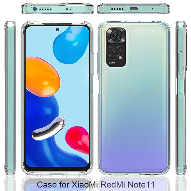For Xiaomi Redmi Note 11 Global/Redmi Note 11S Scratchproof TPU + Acrylic Protective Phone Case(Transparent) - free shipping - PMC TechLife - Order now!