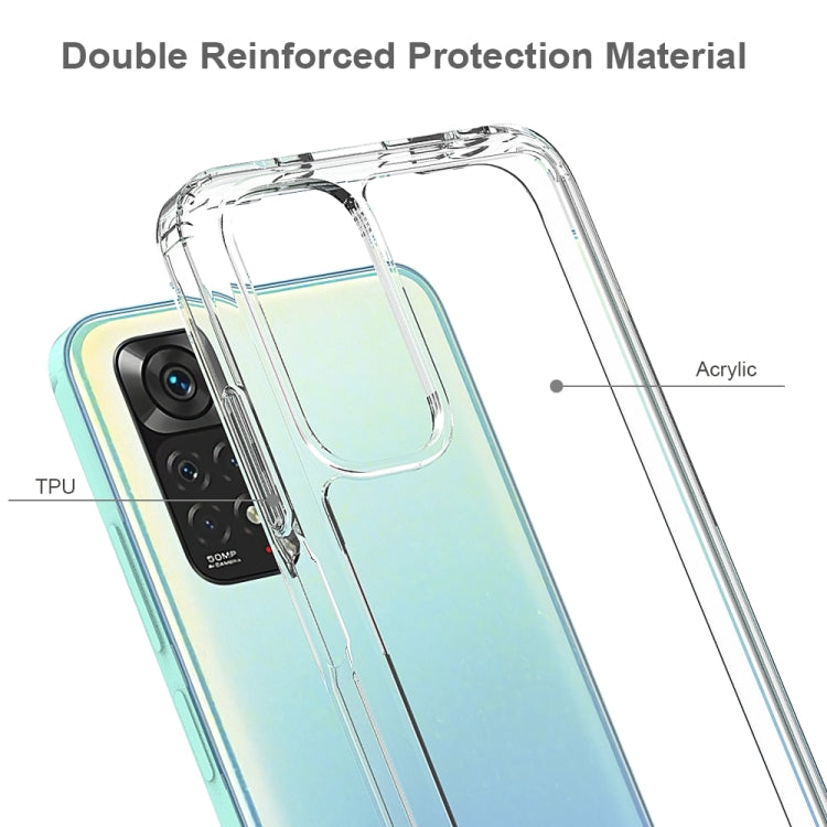 For Xiaomi Redmi Note 11 Global/Redmi Note 11S Scratchproof TPU + Acrylic Protective Phone Case(Transparent) - free shipping - PMC TechLife - Order now!