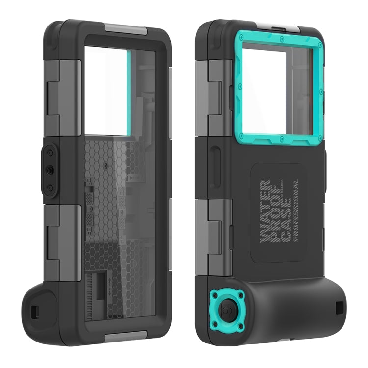 RedPepper 2nd Generation Diving Waterproof Protective Case, Waterproof depth: 15m(Black + Blue) - free shipping - PMC TechLife - Order now!