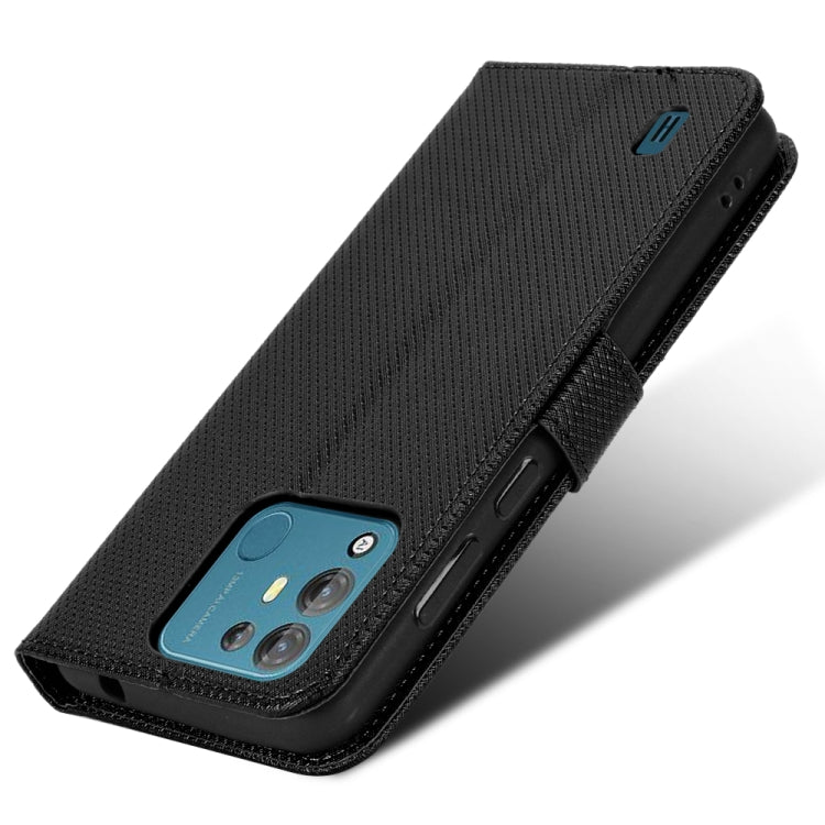 For Blackview A55 Pro Diamond Texture Leather Phone Case(Black) - More Brand by PMC TechLife | Online Shopping South Africa | PMC TechLife | Buy Now Pay Later Mobicred