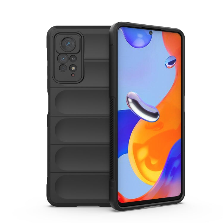 For Xiaomi Redmi Note 11 Pro International Magic Shield TPU + Flannel Phone Case(Black) - Xiaomi Cases by PMC TechLife | Online Shopping South Africa | PMC TechLife | Buy Now Pay Later Mobicred