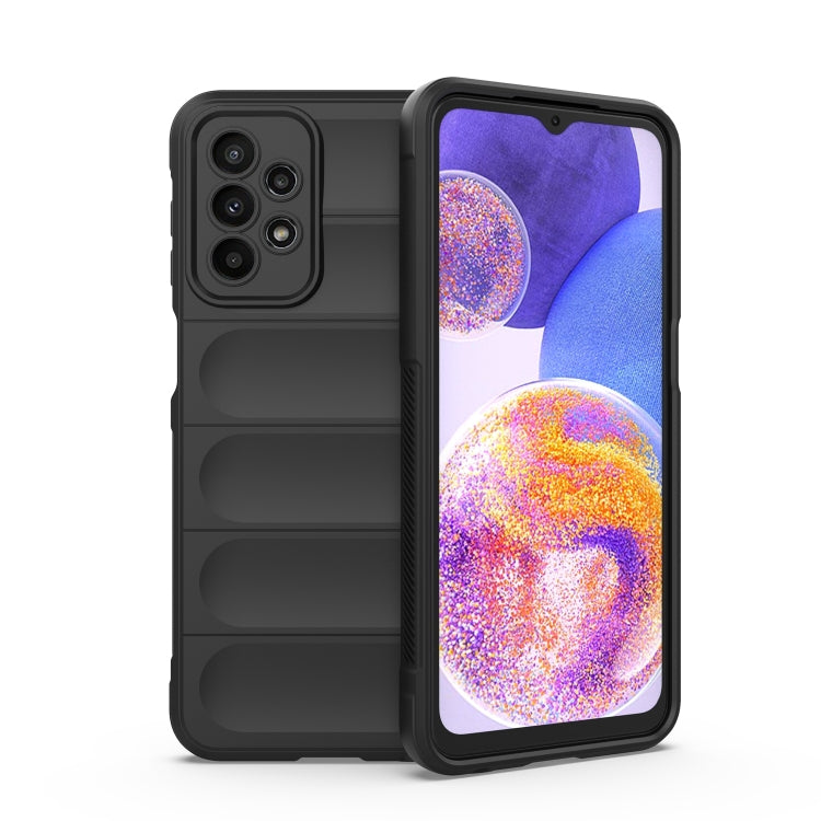 For Samsung Galaxy A23 Magic Shield TPU + Flannel Phone Case(Black) - free shipping - PMC TechLife - Order now!