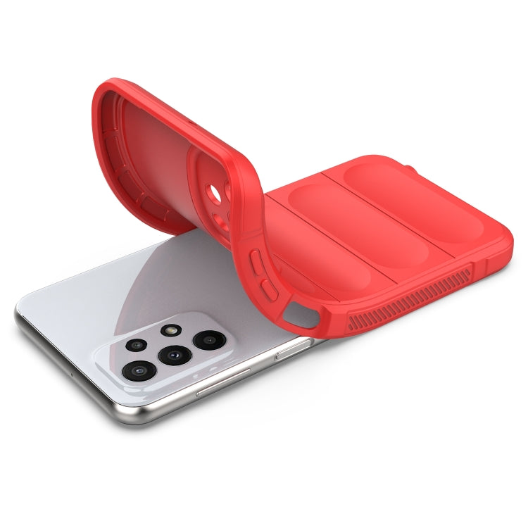 For Samsung Galaxy A23 Magic Shield TPU + Flannel Phone Case(Grey) - Galaxy Phone Cases by PMC TechLife | Online Shopping South Africa | PMC TechLife | Buy Now Pay Later Mobicred