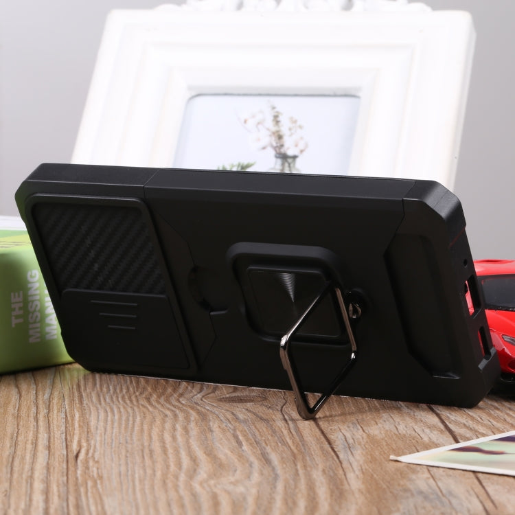 For Samsung Galaxy A33 5G Sliding Camera Cover Design PC + TPU Shockproof Phone Case(Black) - free shipping - PMC TechLife - Order now!