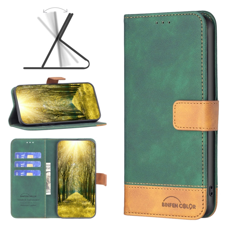 For Samsung Galaxy S20 Ultra BF11 Color Matching Skin Feel Leather Phone Case(Green) - free shipping - PMC TechLife - Order now!