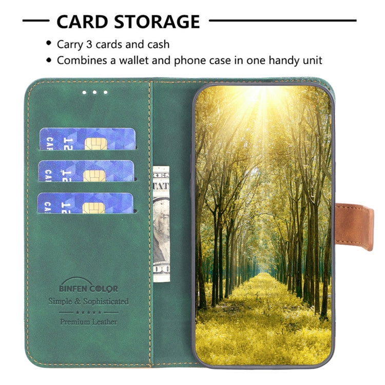For Samsung Galaxy S20 Ultra BF11 Color Matching Skin Feel Leather Phone Case(Green) - free shipping - PMC TechLife - Order now!