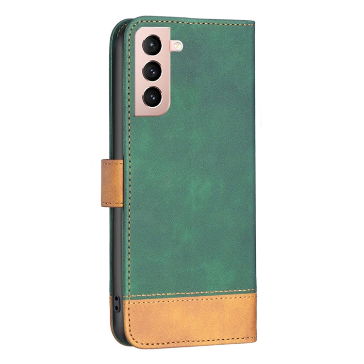 For Samsung Galaxy S21 5G BF11 Color Matching Skin Feel Leather Phone Case(Green) - free shipping - PMC TechLife - Order now!
