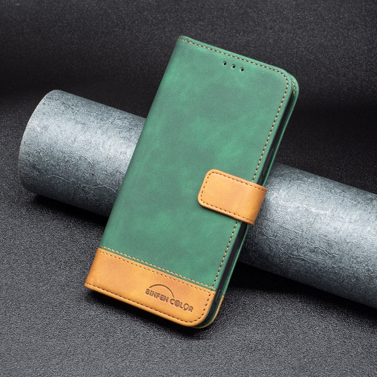 For Samsung Galaxy S21 5G BF11 Color Matching Skin Feel Leather Phone Case(Green) - free shipping - PMC TechLife - Order now!